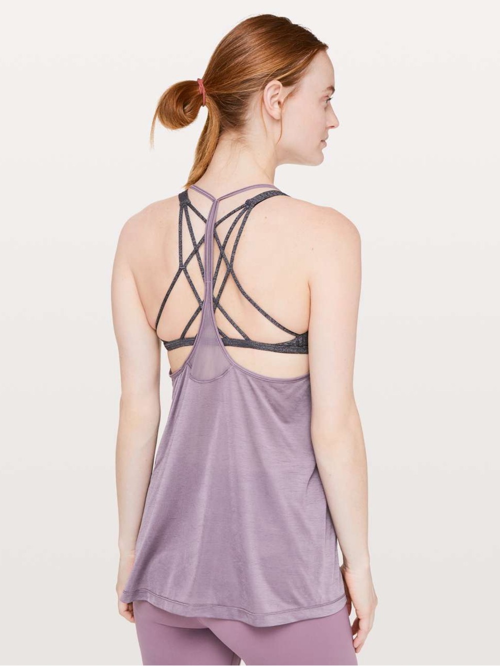 Lululemon Through the Movement Tank in Smoked Mulberry